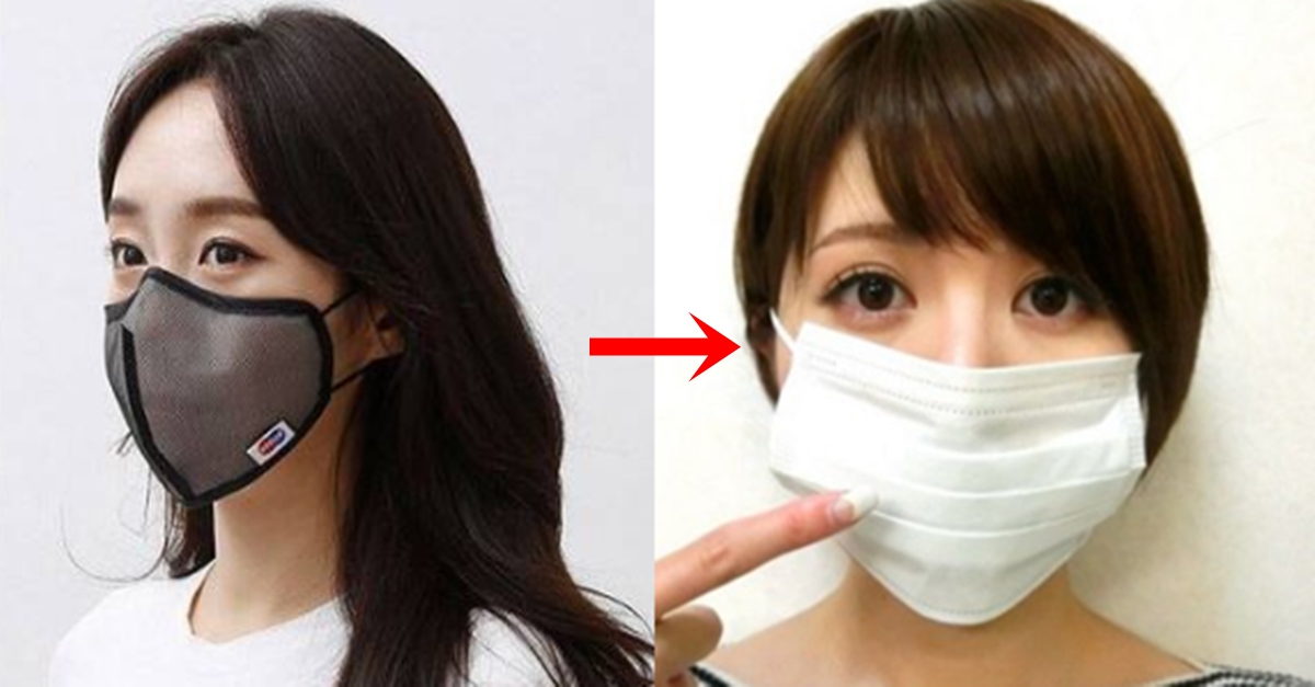 마스크 쓴 한국 여자가 일본 여자보다 더 예쁘게 보이는 이유
