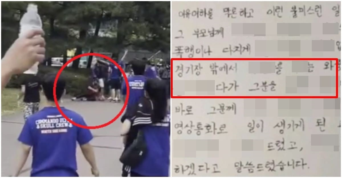 수원 삼성 폭행 가해자 팬이 밝힌 당시 실제 상황 (+사과문, 구단 입장)