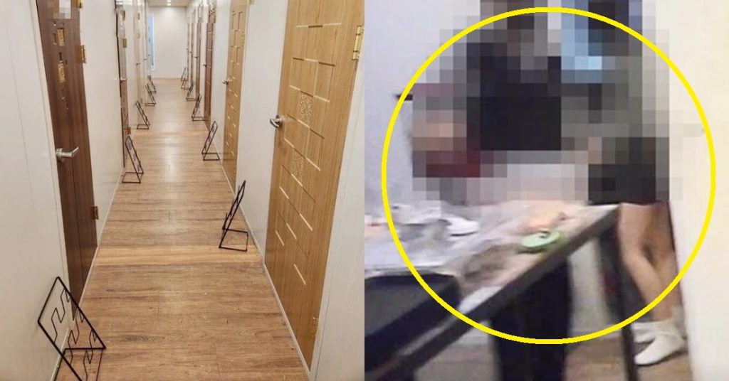 불법 룸카페 방문 열자 안에 있던 남녀 고교생 하고 있던 행동