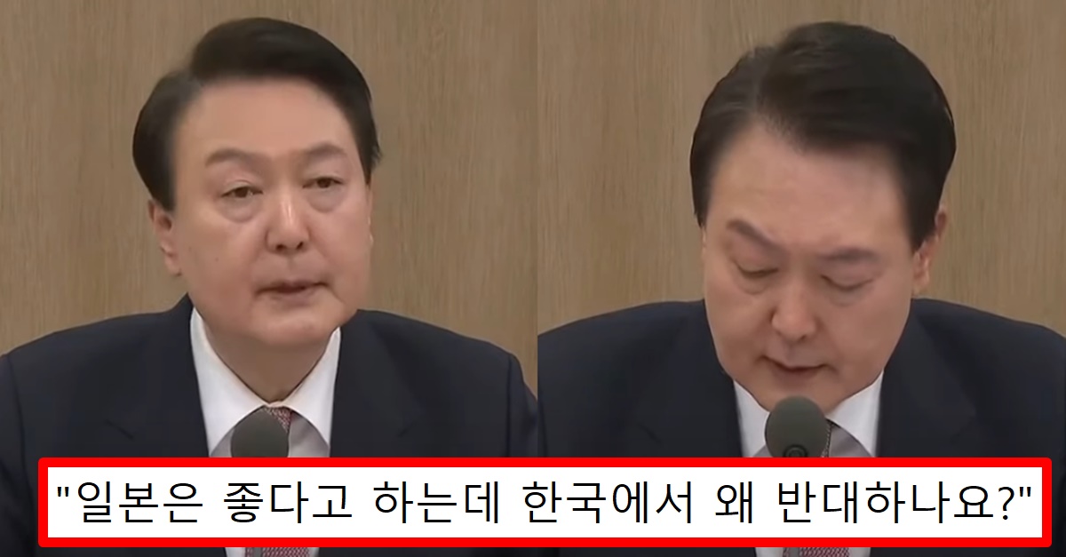 [속보] 윤석열 대통령 “일본에서는 좋아하던데 한국에서는 왜 그러냐”