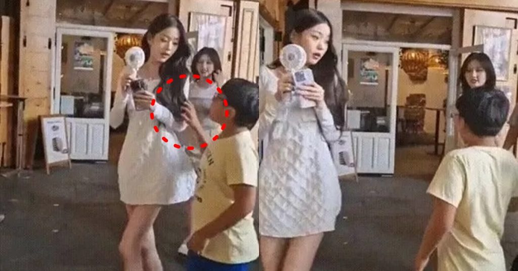아이브 장원영 보디가드 없이 무방비 상태일 때 다가와서 신체 만진 초등학생 논란 (+현장)